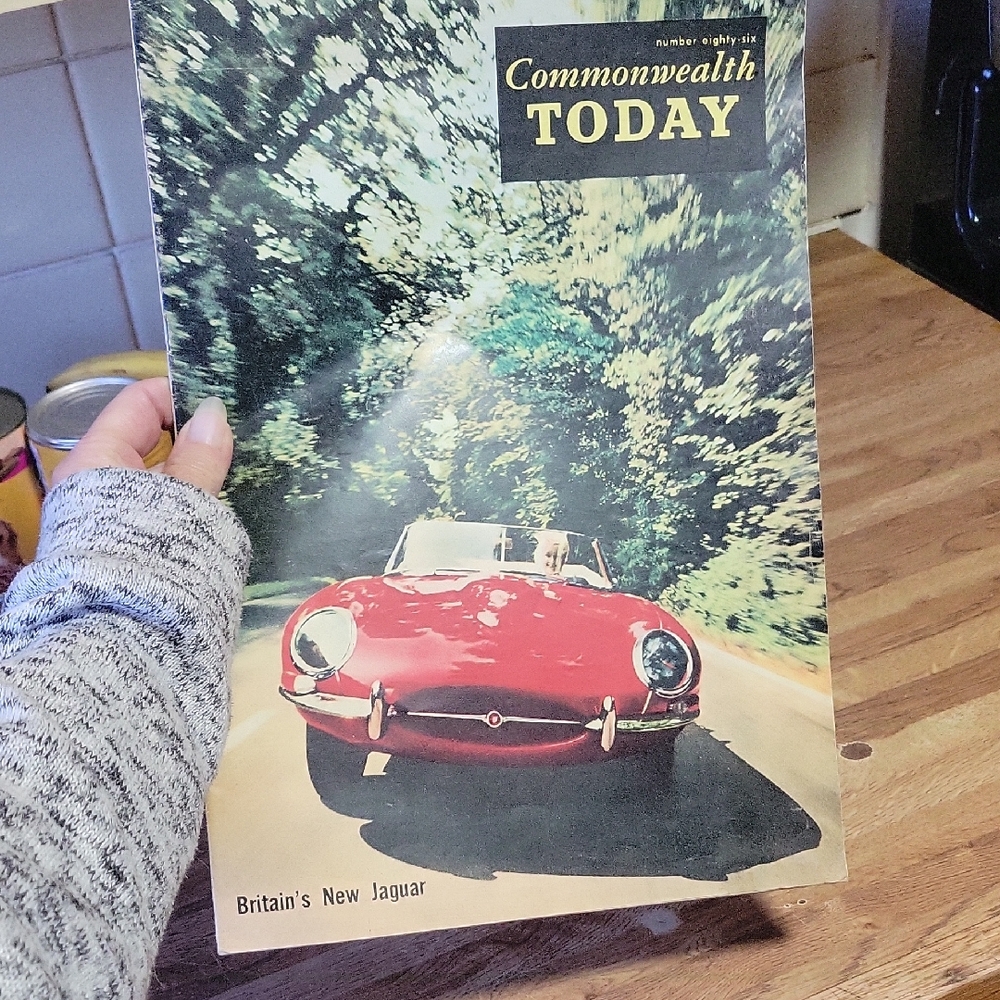 Commonwealth Today Magazine with Red Jaguar Cover Vintage